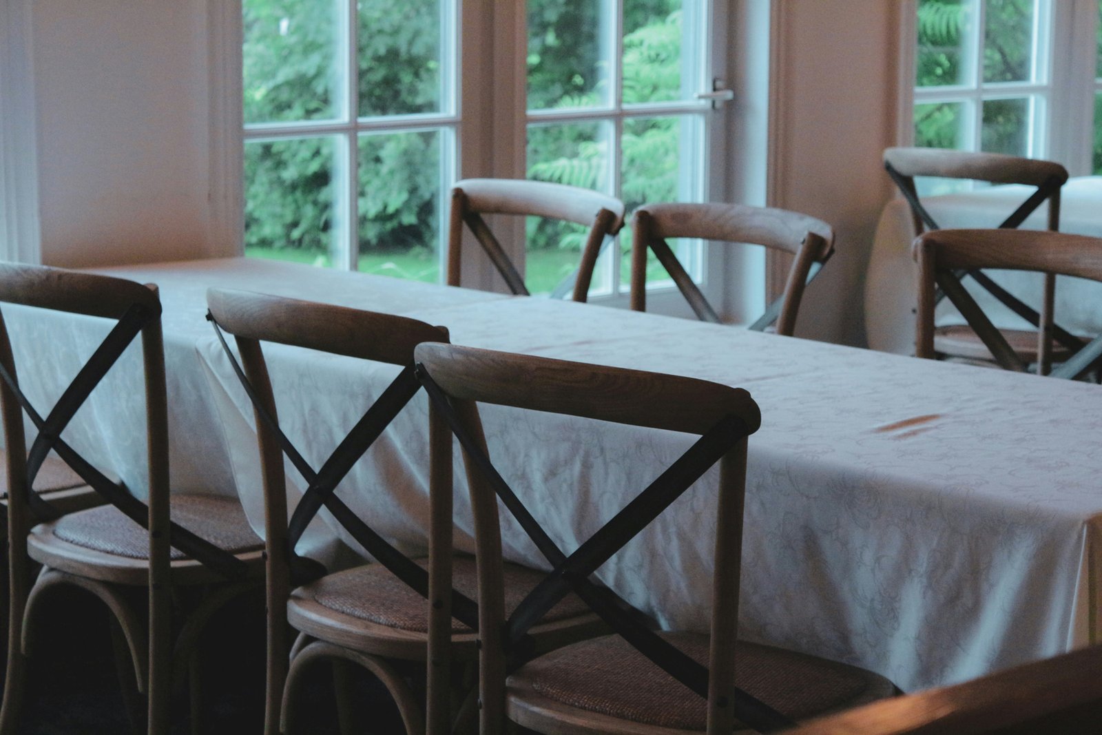 Fettfleck auf Tischdecke