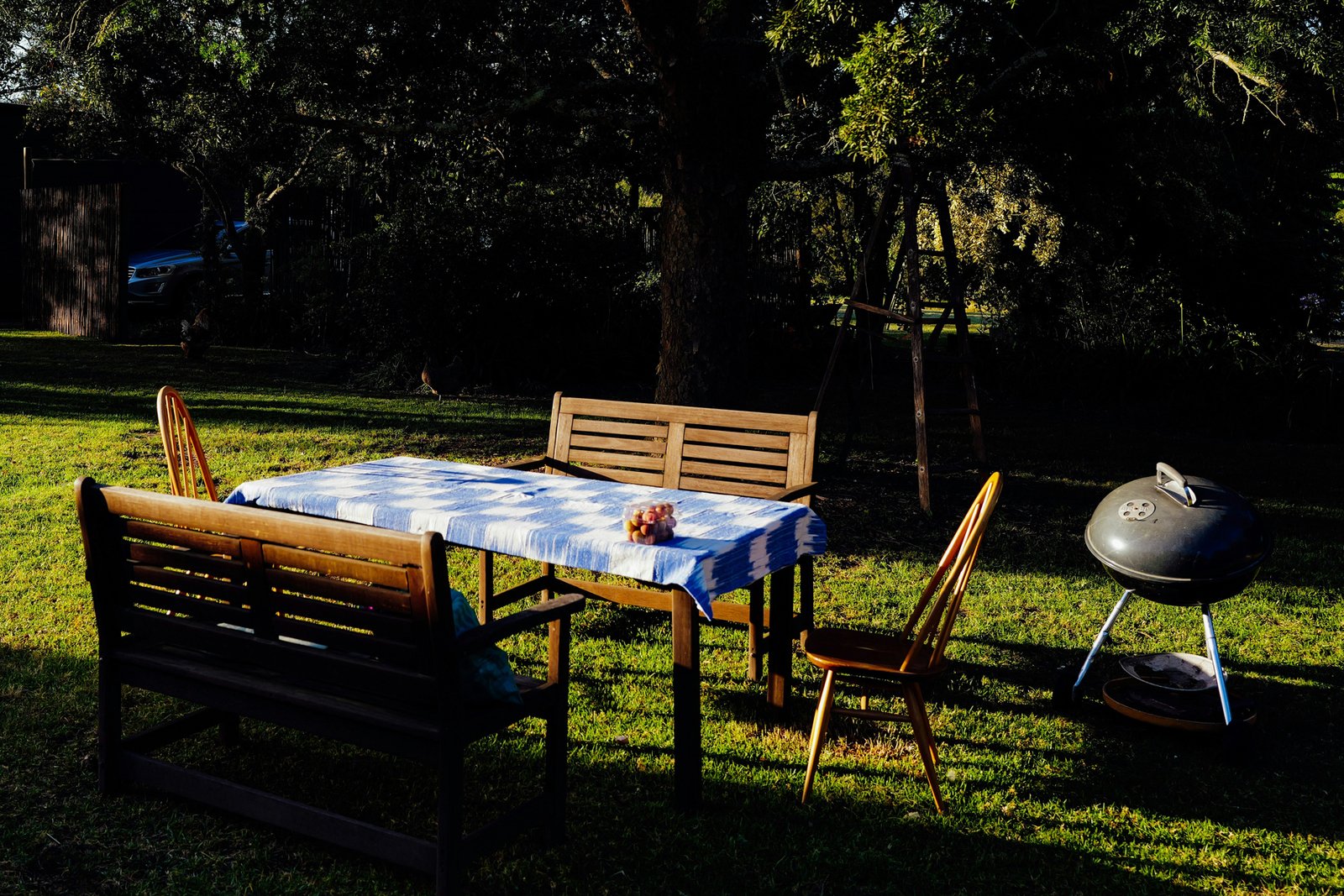 Fettfleck auf Kleidung nach dem Grillen